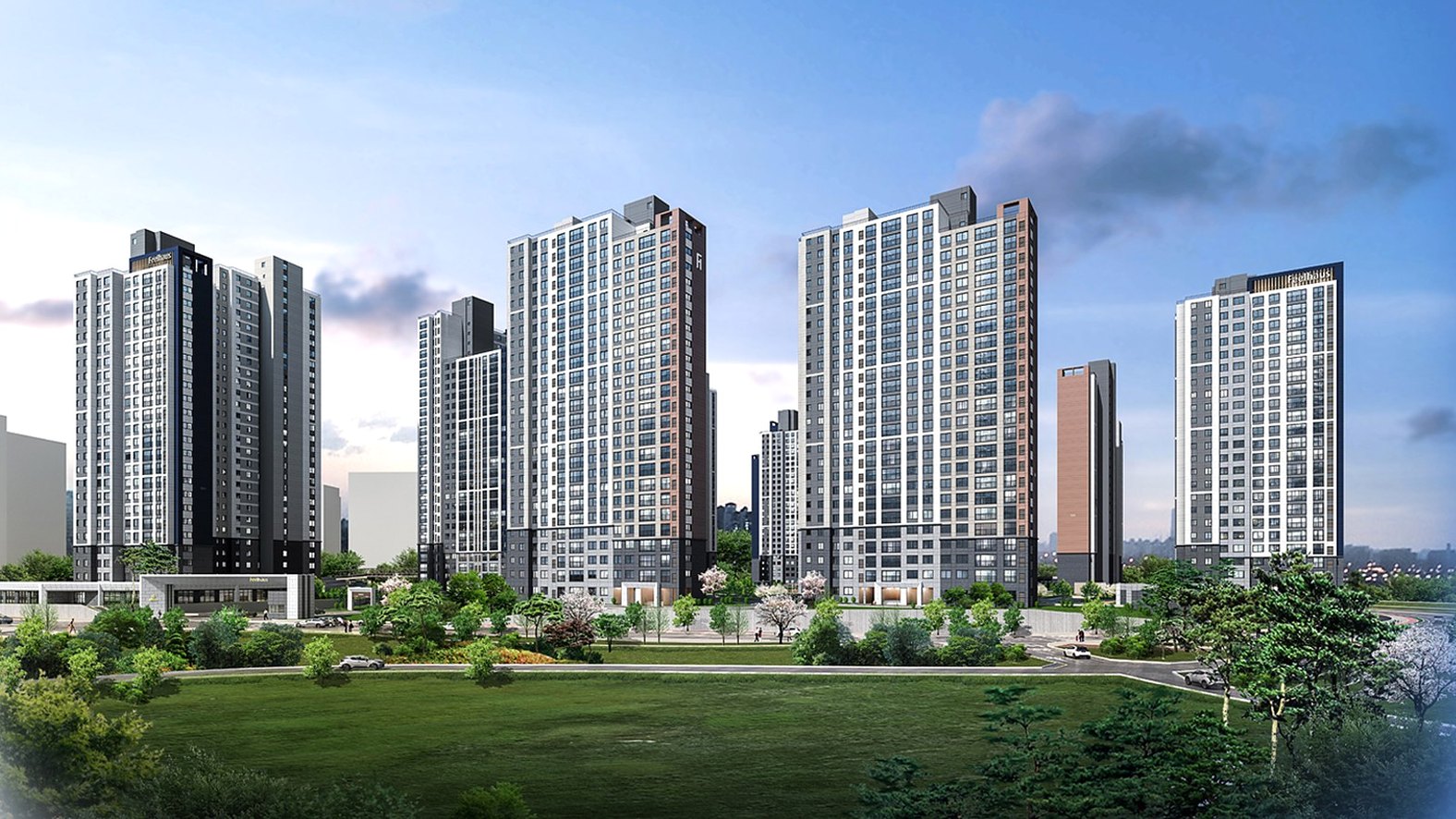 천안아산역 그랑시티 필하우스 주간 투시도 (CG)