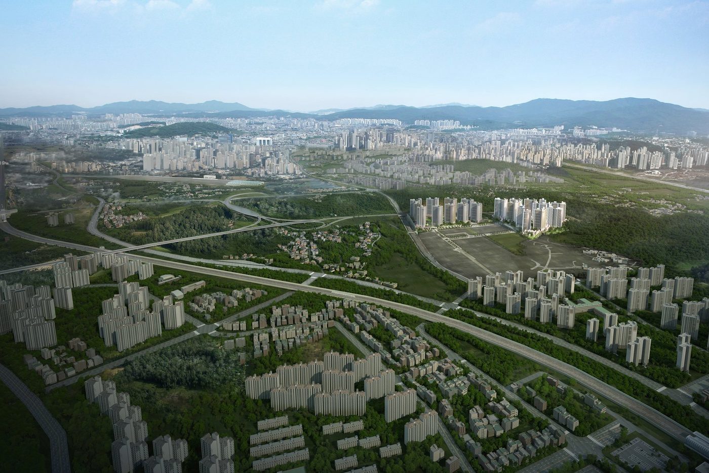 광역 조감도(CG)