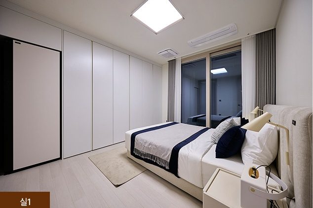 별내 자이더스타 붙박이장 침실(공식 견본 세대 사진)