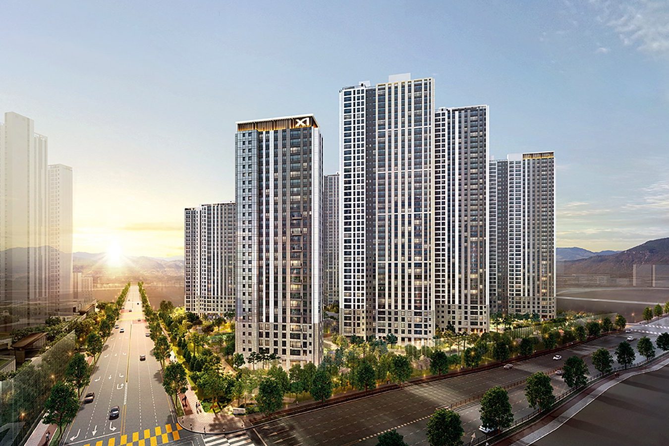 도안자이 센텀리체 단지 이미지(CG)
