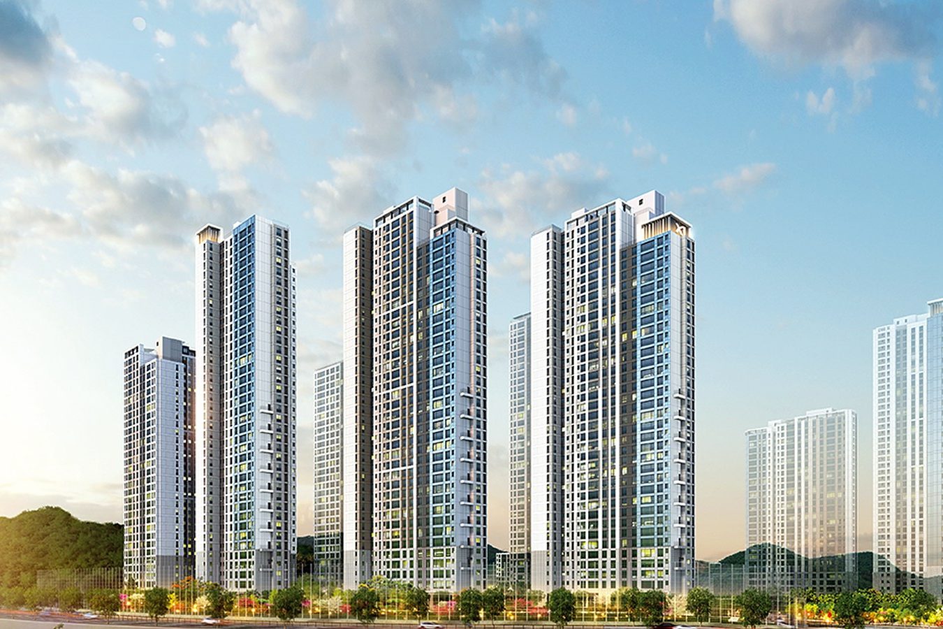 도안자이 센텀리체 단지 이미지(CG)