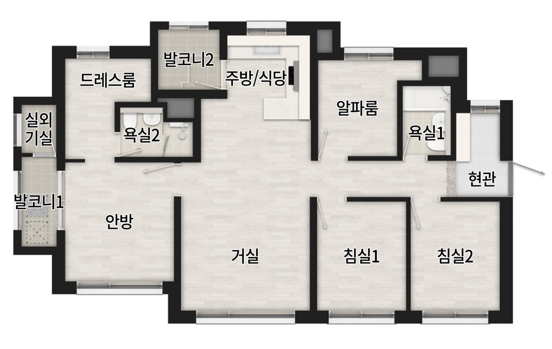 광명 시티프라디움 평형안내 미리보기