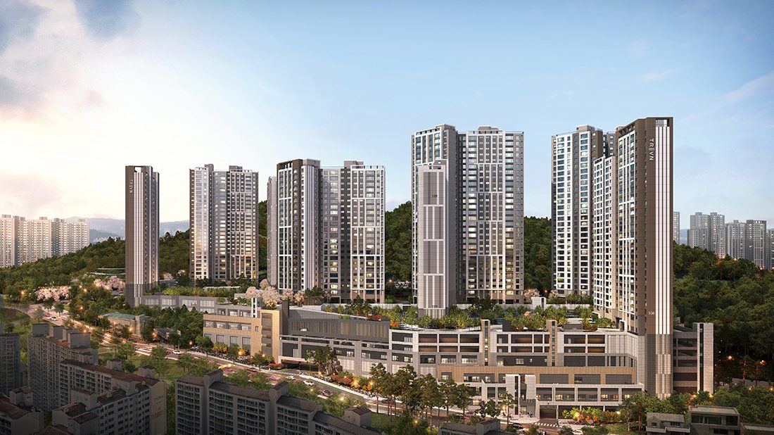 트리븐 센텀 원경 투시도(CG)