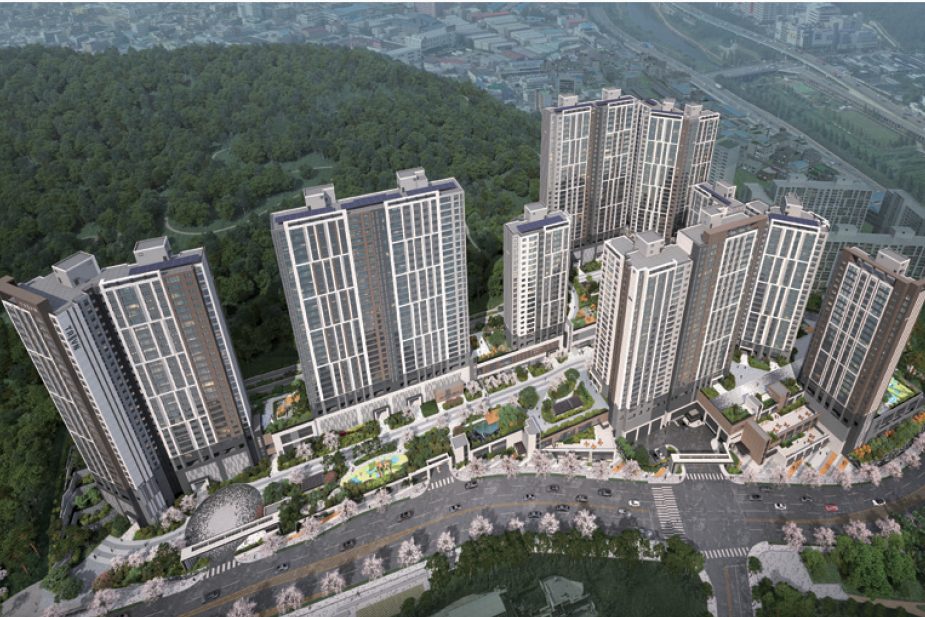 트리븐 센텀 명장공원 방향 조감도(CG)