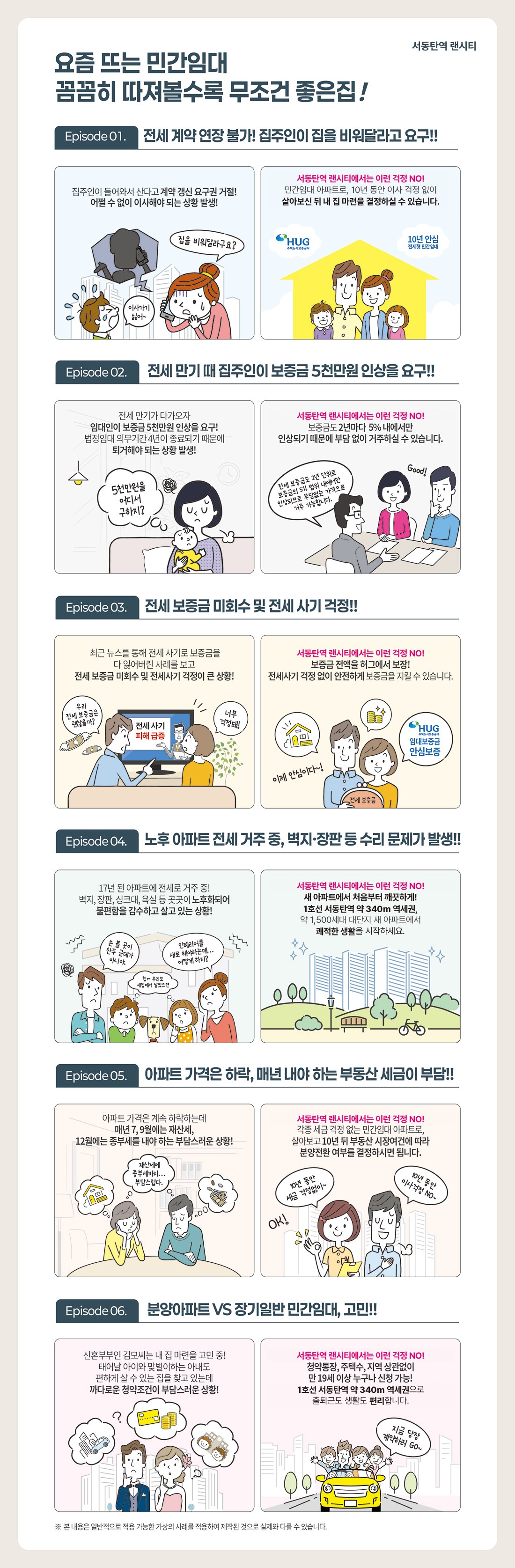 서동탄역 랜시티 민간임대 에피소드 — 전세 연장·보증금 인상·전세사기·노후 아파트·세금·청약조건 걱정 비교