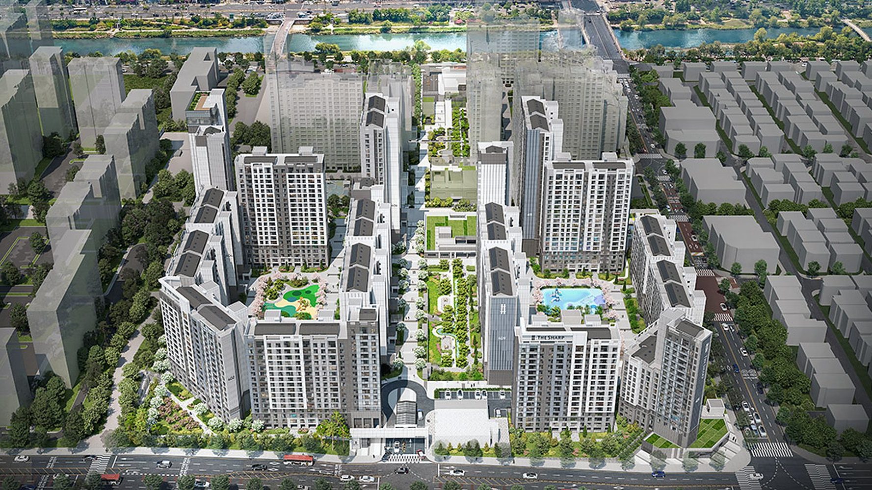 더샵 분당하이스트 커뮤니티 외관(CG)