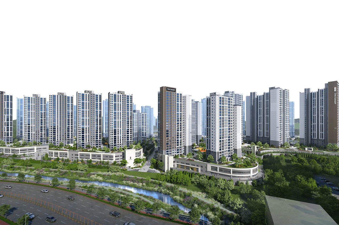 더샵 검단레이크파크 주간 조감도(CG)