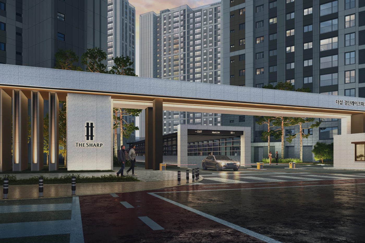 단지 정문 투시도(CG)