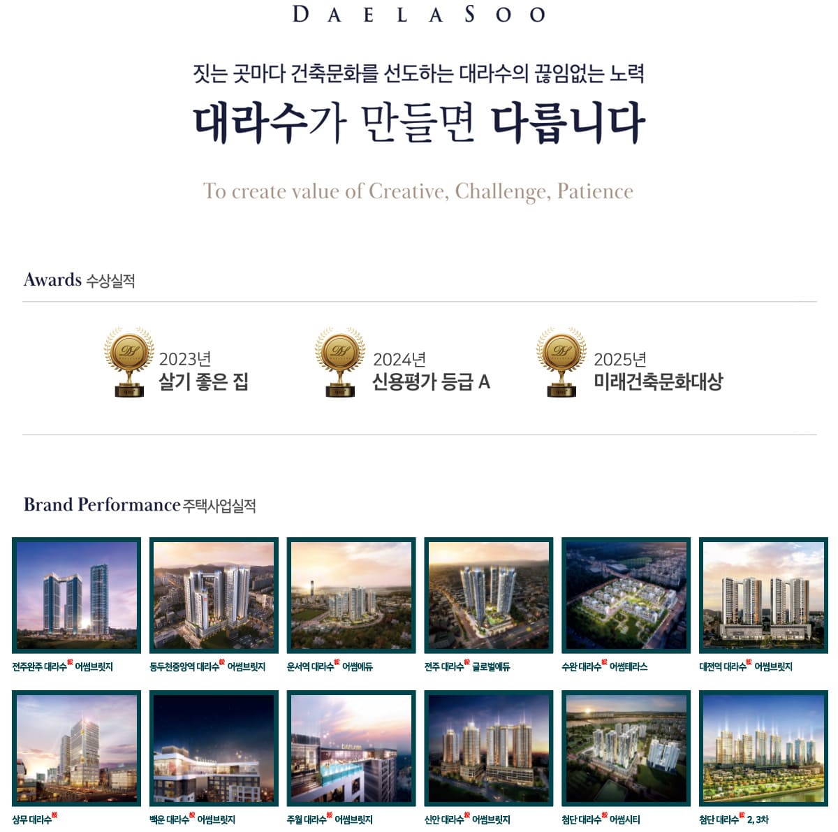 영종도하늘도시 대라수어썸 브랜드